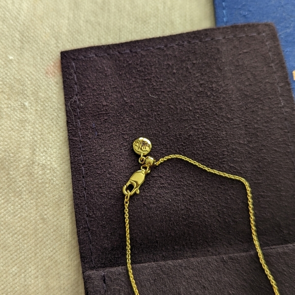 Monica Vinader Nura Tiny Fine Chain Engravable Bracelet - Picture 8 of 10